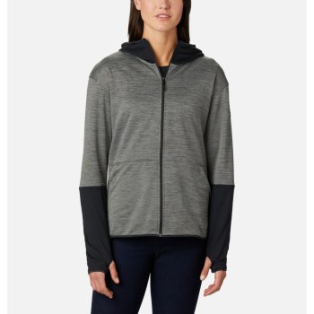 Columbia Ženske Jakne - Rosemont Station II Hooded Full Zip Fleece Sive Crne | KBYV-10256